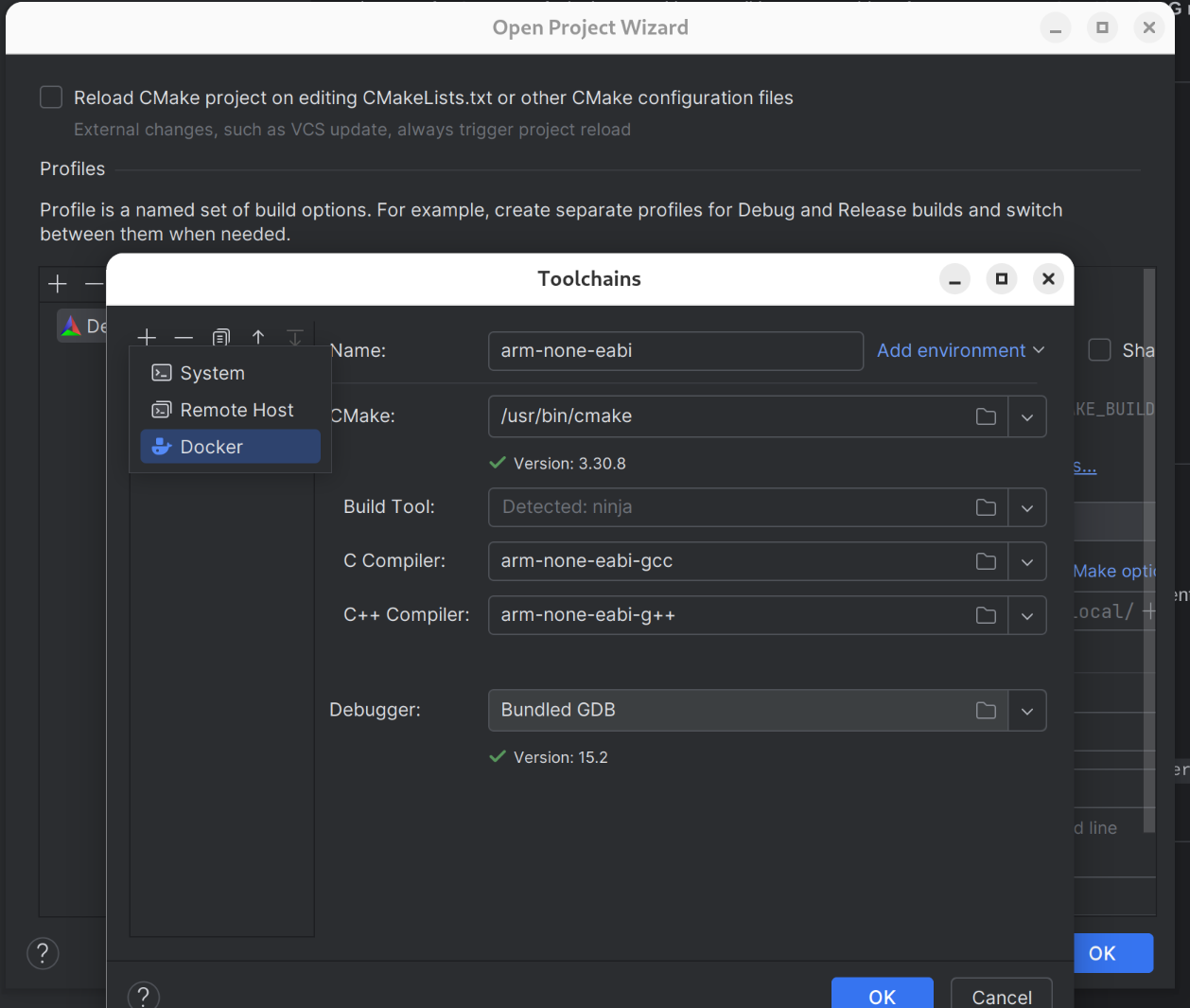 Add Docker toolchain
