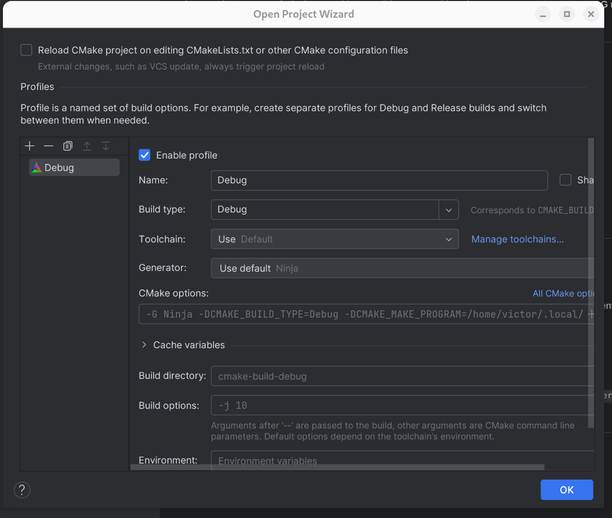 Toolchain setup